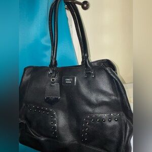 Guess Black Studded Shoulder Bag